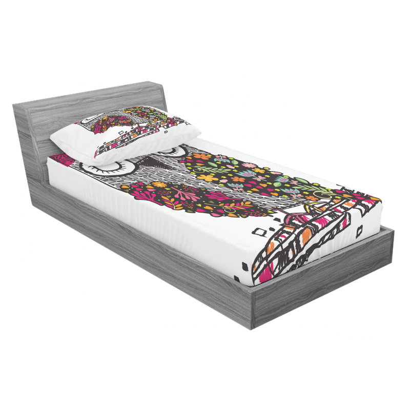 Microfiber Sheet Set, Twin XL Sheet Set with Fitted Sheet