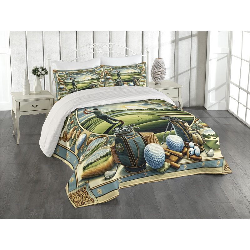 Polyester Coverlet, Queen Coverlet + 2 Standard Shams