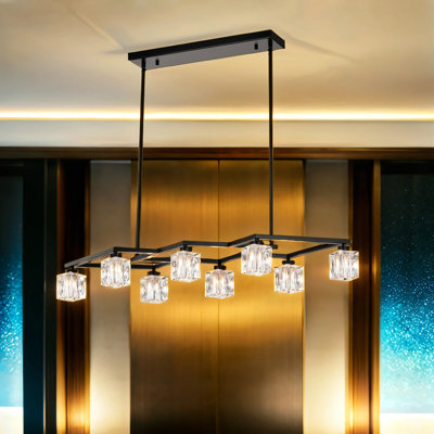 8-Light Kitchen Chandelier Light (8xG9 Bulbs Included)