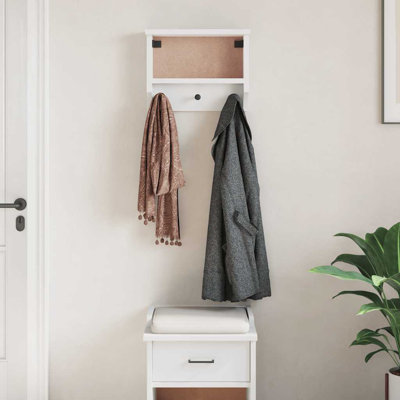 Solid Wood Wall Mounted Coat Rack