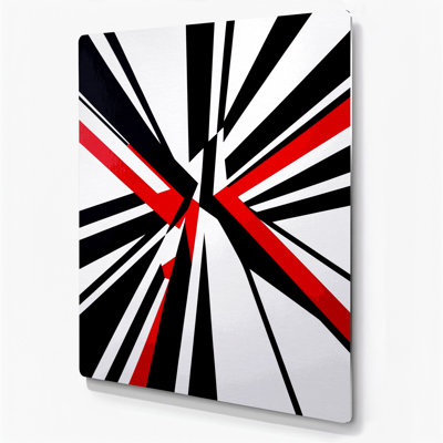 Abstract Shapes 66 Blue Metal Wall Art