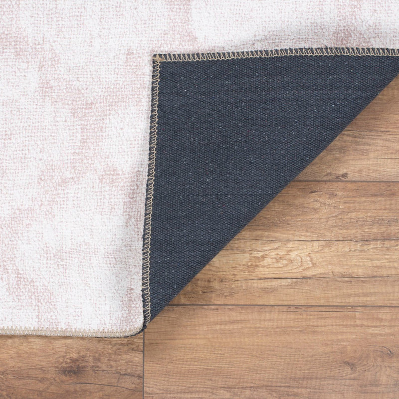 Premium Machine Washable Carpet, 4.6 x 6.2 Feet, 100% Polyester, 1850 g/m² | Pile Height: 0.2 Inches | Eco-Friendly Recycled Poly Cotton Underside | Perfect for Living Room, Bedroom, and High-Traffic Areas