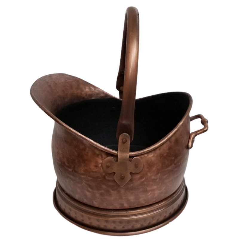 Indie Steel Log Carrier, 24cm H x 30cm W x 28cm D