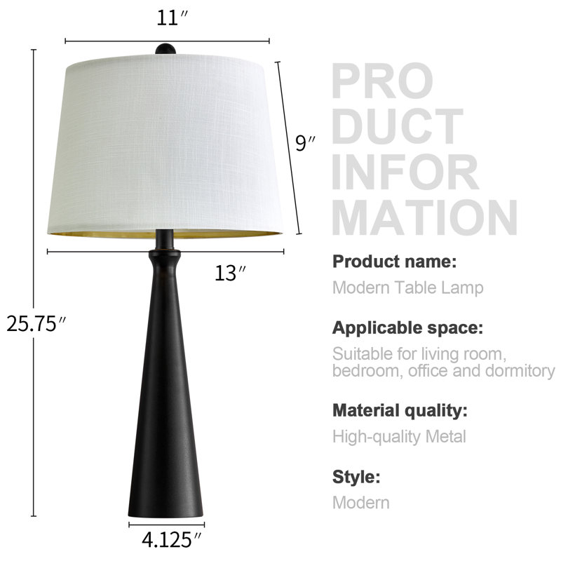 Lampe USB 25,75 "à chargement industriel - Convient pour le salon, le bureau et le couloir (ampoule incluse)