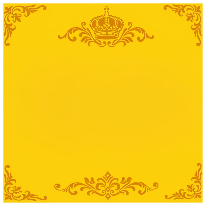 Couvertures à motif de couronne jaune, 60in W x 80in H