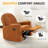 33.46’’ Nursery Rocking Chair, Upholstered Swivel Recliner-948239221