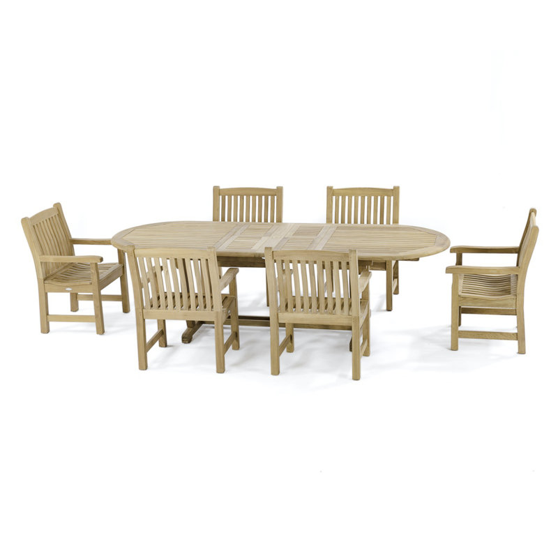 Montserrat Outdoor 7 - Piece Teak Dining Set