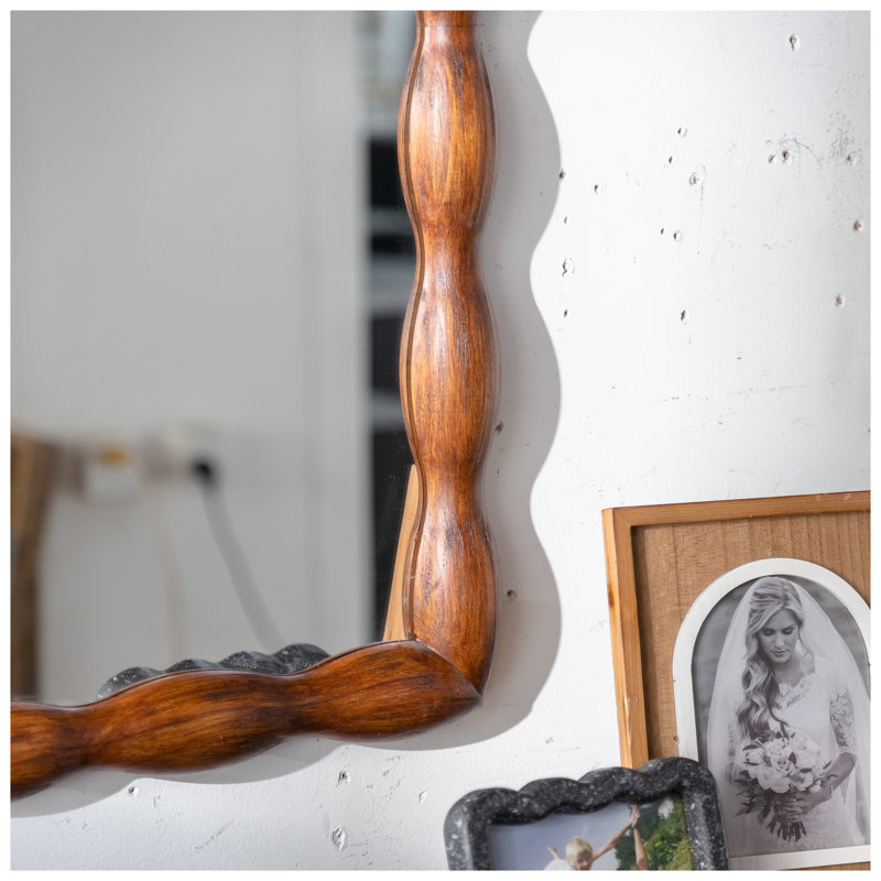 Miroir 36 po Mid-Century Modern Swirl