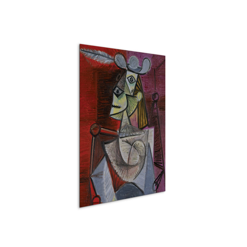 Homage to Pablo IX by Art Studio 77.5cm H x 58cm W MetalArt Materic Aluminum Satin Effect, Frameless Panel, Lightweight Ready to Hang