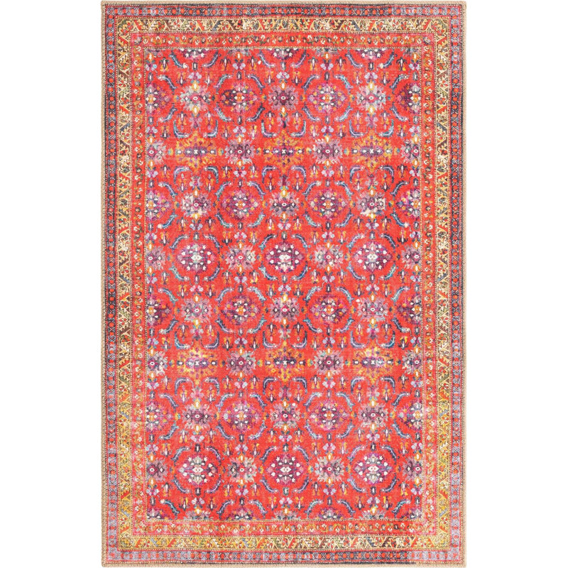 Ellizabeth Chenille Oriental Indoor Rug, Rectangle 3'6" x 5'6"