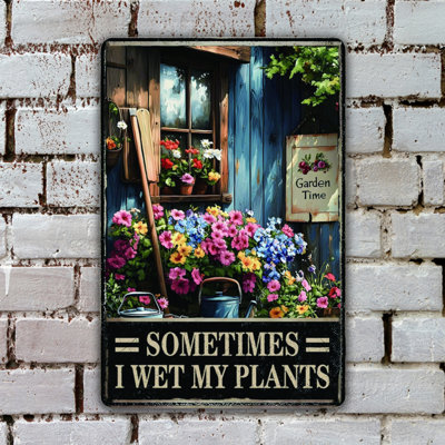 Panneau mural rétro en aluminium 12 po x 8 po, plaque murale rustique, plaque décorative résistante aux intempéries