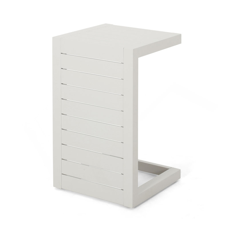 ALU C-SHAPED TABLE WHITE, White