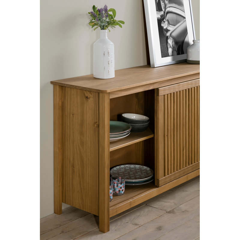 Bade 150cm Solid Wood Sideboard, Wax
