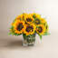 Faux Sunflowers in Vase-1031976619