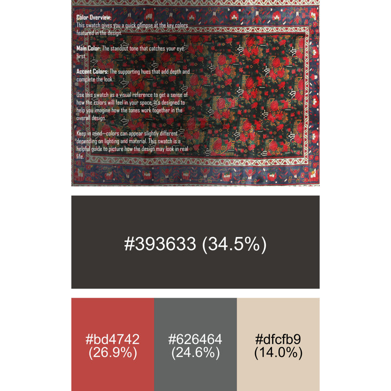 Oriental Indoor Rug, Rectangle 5' x 7'