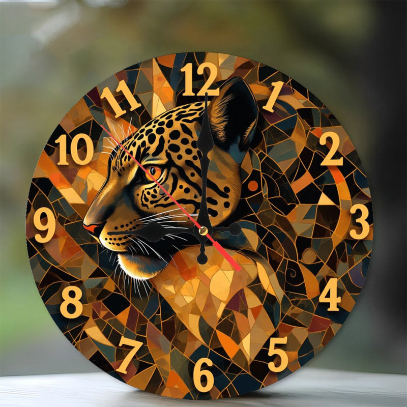 Horloge à thème guépard