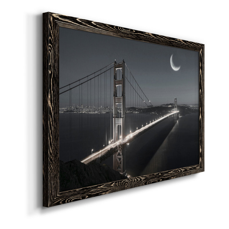 Moonrise - cadre photo, impression sur toile, H 24 po x l 18 po x P 1,5 po, Toile encadrée noire