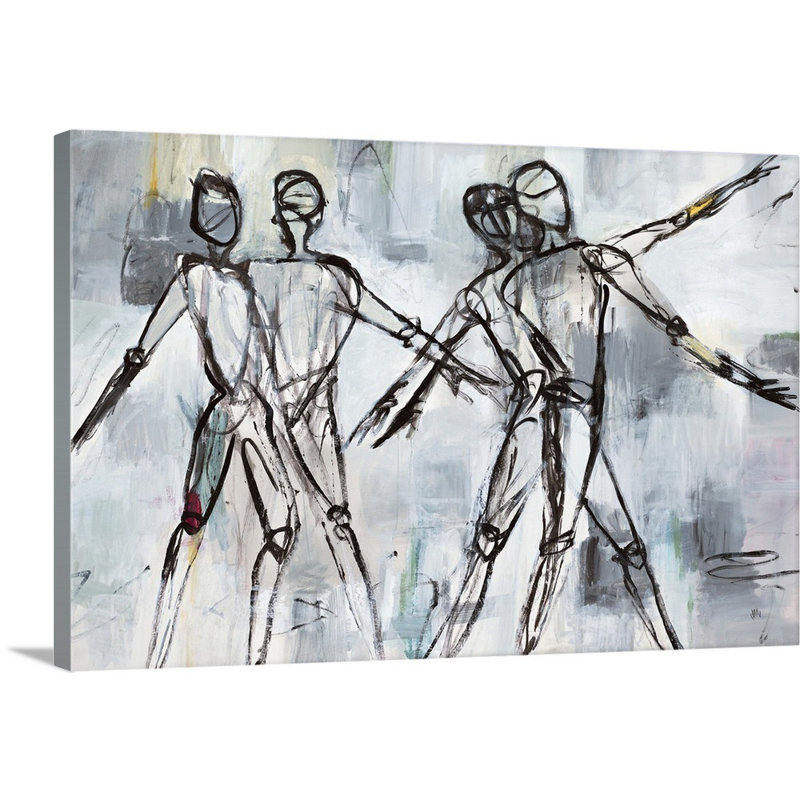 « devenant real », peinture sur toile, Toile tendue, H 12 po x l 18 po x P 1,25 po