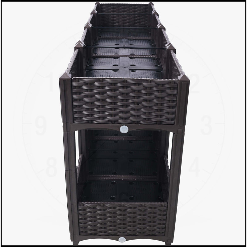 Jardinière surélevée pour jardinière - jardinière surélevée, Brun