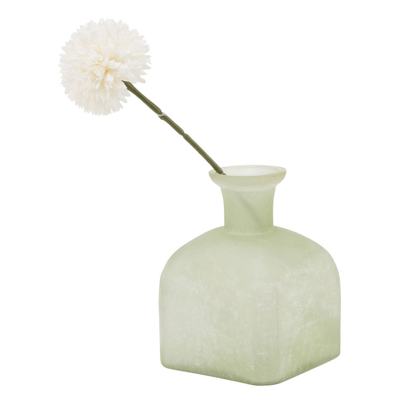 Catheline Handmade Glass Table Vase, 15cm H x 10cm W x 10cm D, Sage