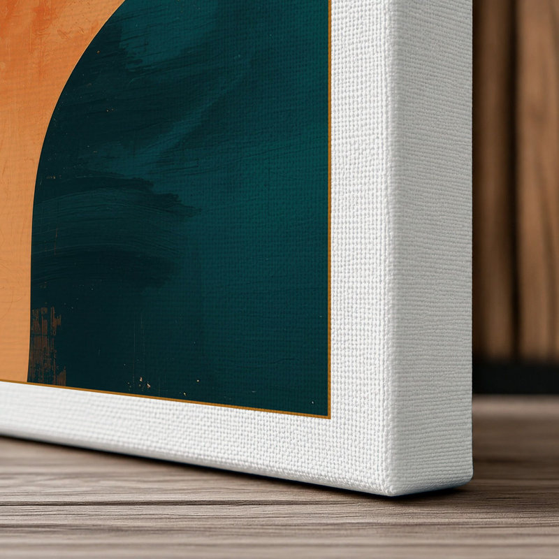 Flowing Forms Modern - Wrapped Canvas, 30x20 - 76.2 x 50.8 cm, White Border