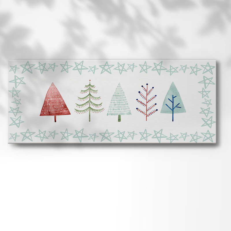 Toile tendue de la collection C-Gallery de Christmas Tree Whimsy, H 8 po x l 20 po x P 1,5 po