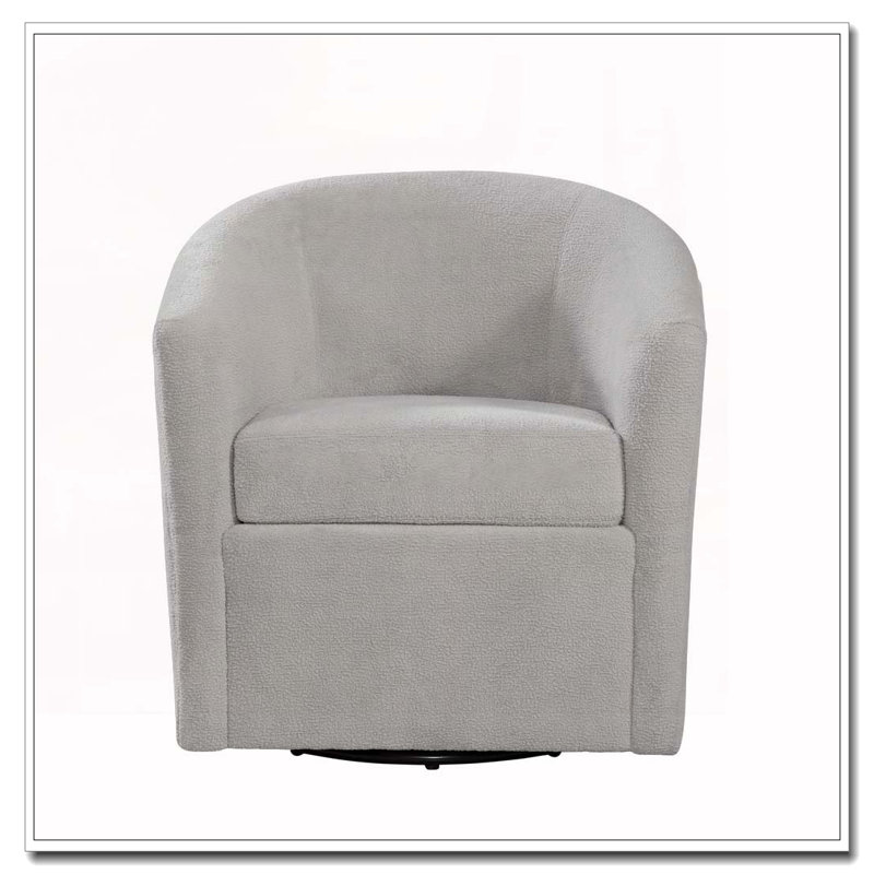 Fauteuil d'appoint pivotant, Gris clair