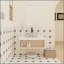 Meuble-lavabo flottant 30 po avec lavabo vasque en marbre veiné gris