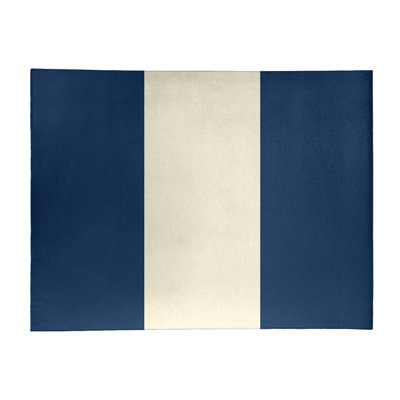 Tapis bleu marine / crème Seattle
