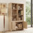 59.3" Tall Bookshelf With Storage Cabinet-797745376