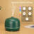 500ml Ceramic Essential Oil Diffuser for Large Room, Ultrasonic Aromatherapy Air Diffuser with Timer - Green-1494566295