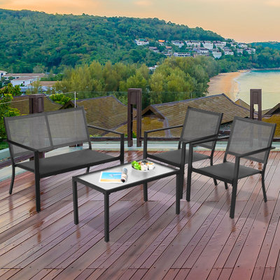 Schermbeck 4 - Person Patio Conversation Set