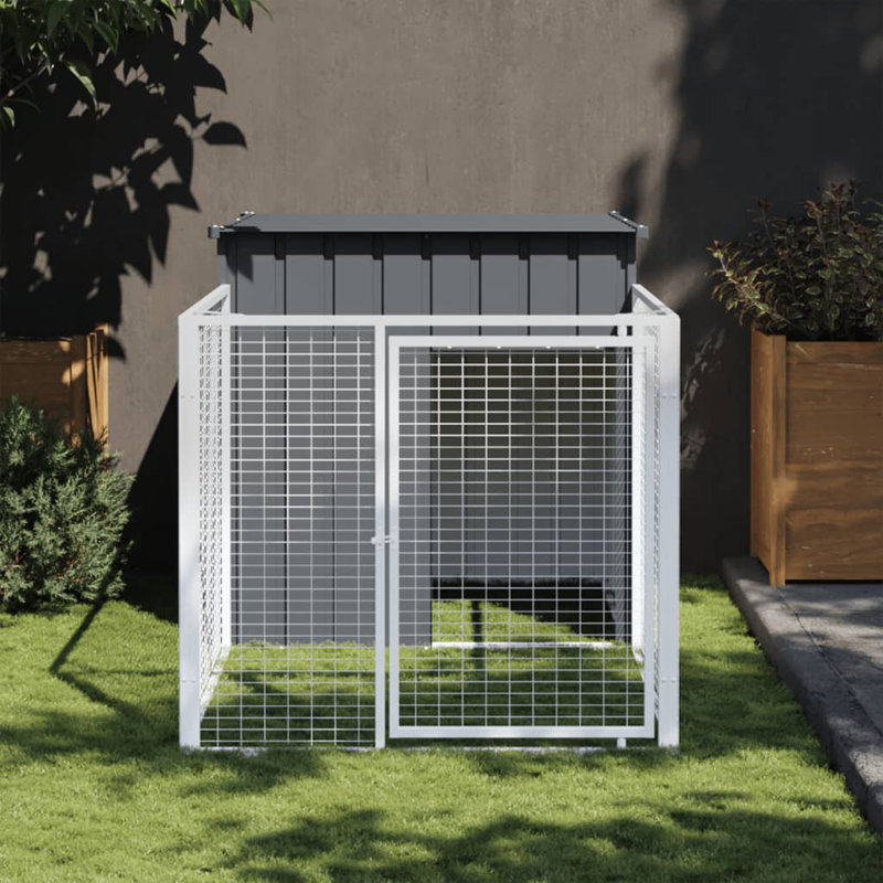 Birty Dog House, Anthracite, 110cm H x 110cm W x 201cm D