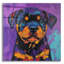  «Woof Rottweiler» par Rich Monet, art mural en verre acrylique, 36 po x 36 po-24675330