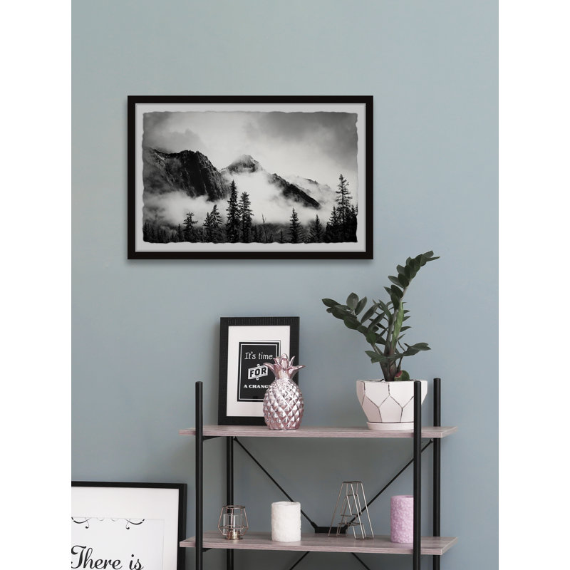 "Mysterious Peak" Framed Print, 12'' H x 18'' W x 1.5'' D