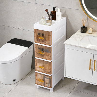 Plastic / Acrylic Freestanding Bathroom Cabinet
