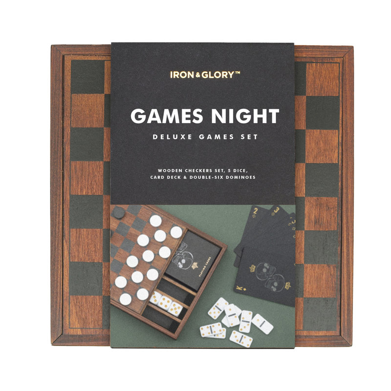 SUCK UK Wood Multi-Game