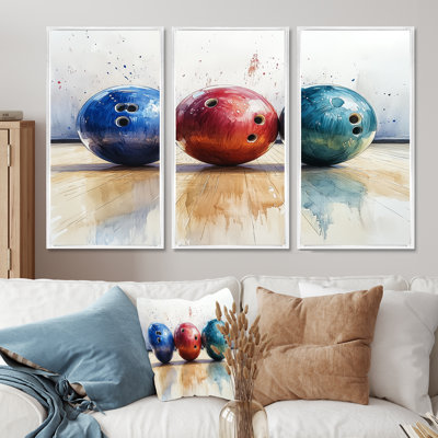 Ensemble de salon Bowling Ball Beauty II - Bowling Wall Art