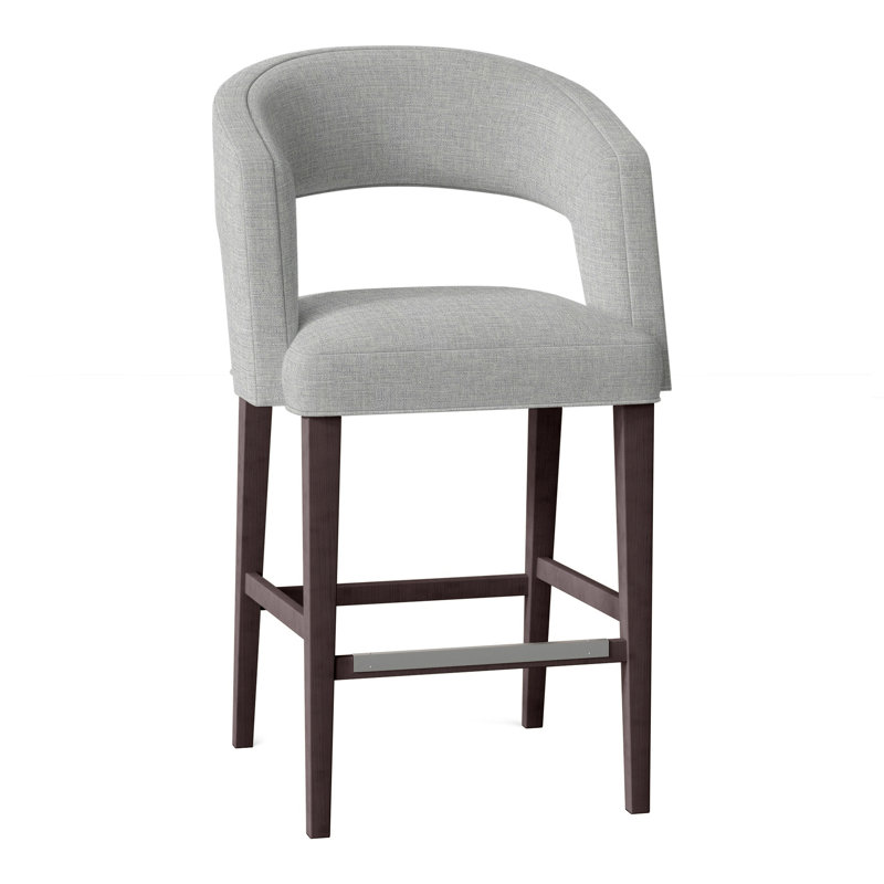 Bryant Upholstered Stool with Solid Wood Frame, Hazelnut (8794 17), Montego Bay