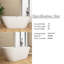 Baignoire de trempage autoportante en acrylique lustré 67 po x 31 po