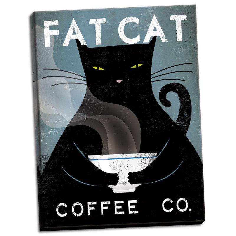 « fat chat coffee co », reproduction d’impression sur toile