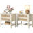 Pomodoro Rattan Nightstand With 2-Drawer And 1 Open Shelf-993662442