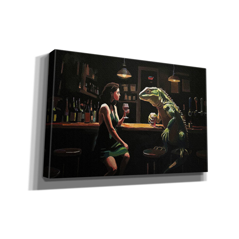  «He Was Cuter Online» par Keith Thomson, art mural sur toile, 40 po x 26 po