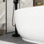 Baignoire autoportante 67 po en acrylique blanc