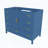 Bathroom Vanity Base Cabinet with Two Soft-Close Double Doors and Nine Smooth Drawers, Blue-135637737