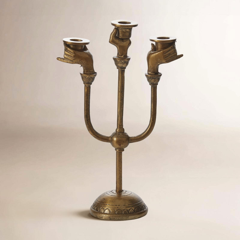 Decker Haunted Hands Candelabra 8.75"x 4"x 13"