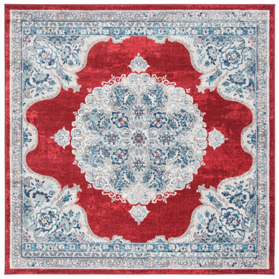 Barcus Oriental Red/Ivory Area Rug