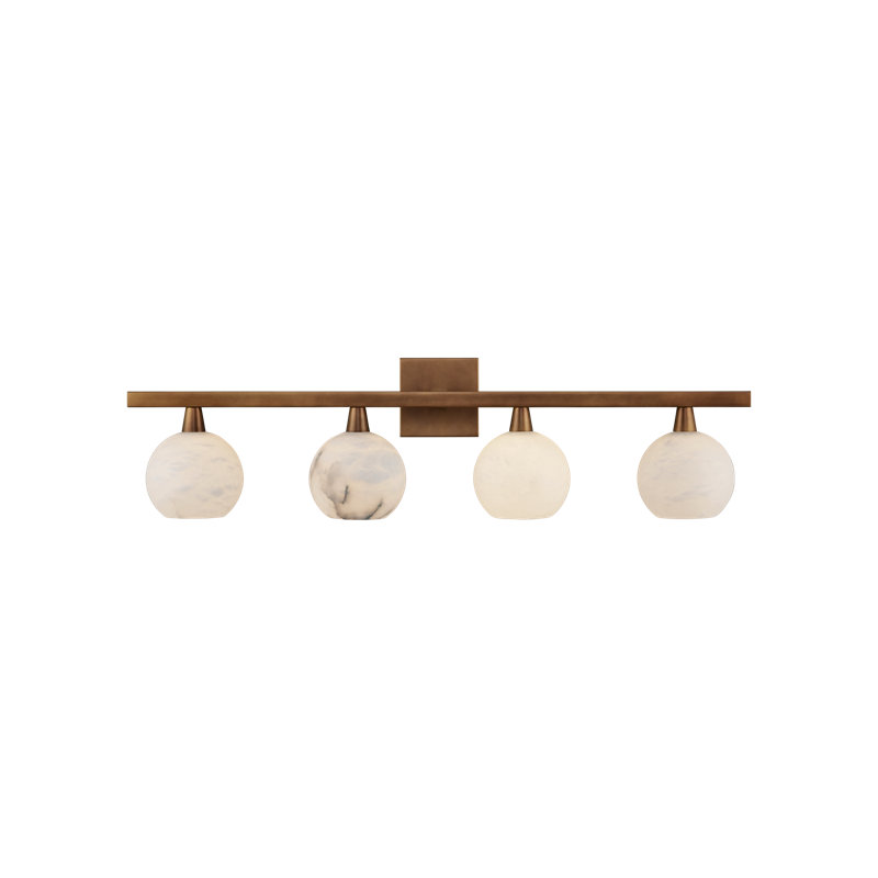 Bombelles 4 - Light Bath Bar, Antique Brass