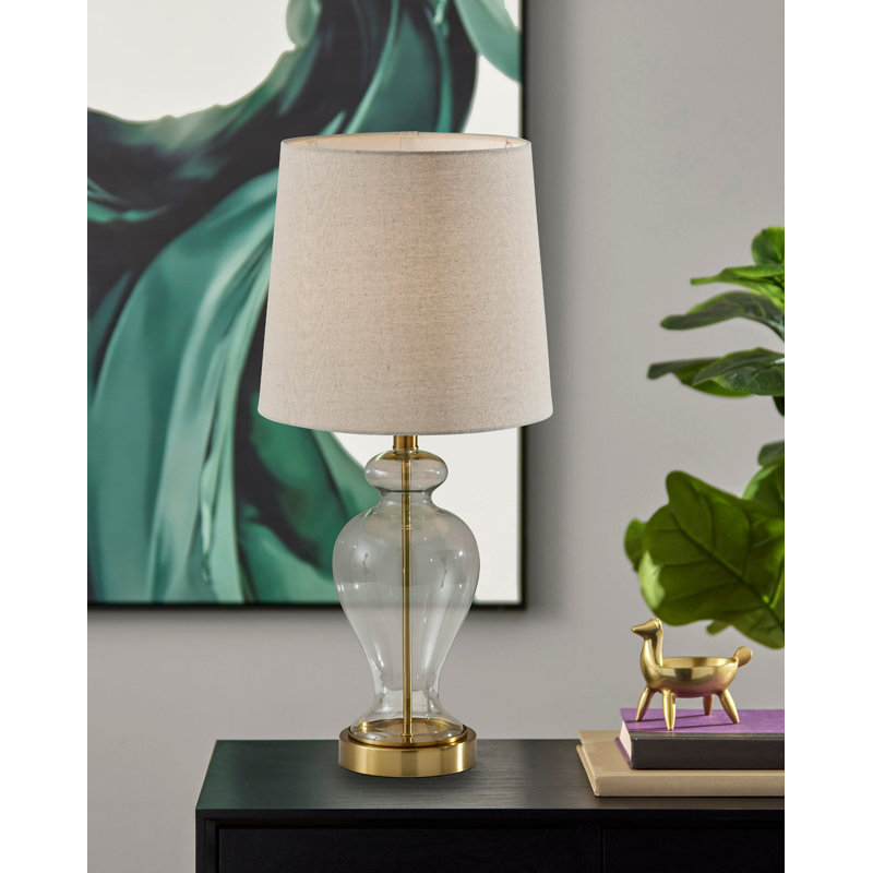 Lampe de table Esmarie - abat-jour naturel