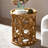 Retro Burlywood Solid Wood Round Coffee Table-1778400437